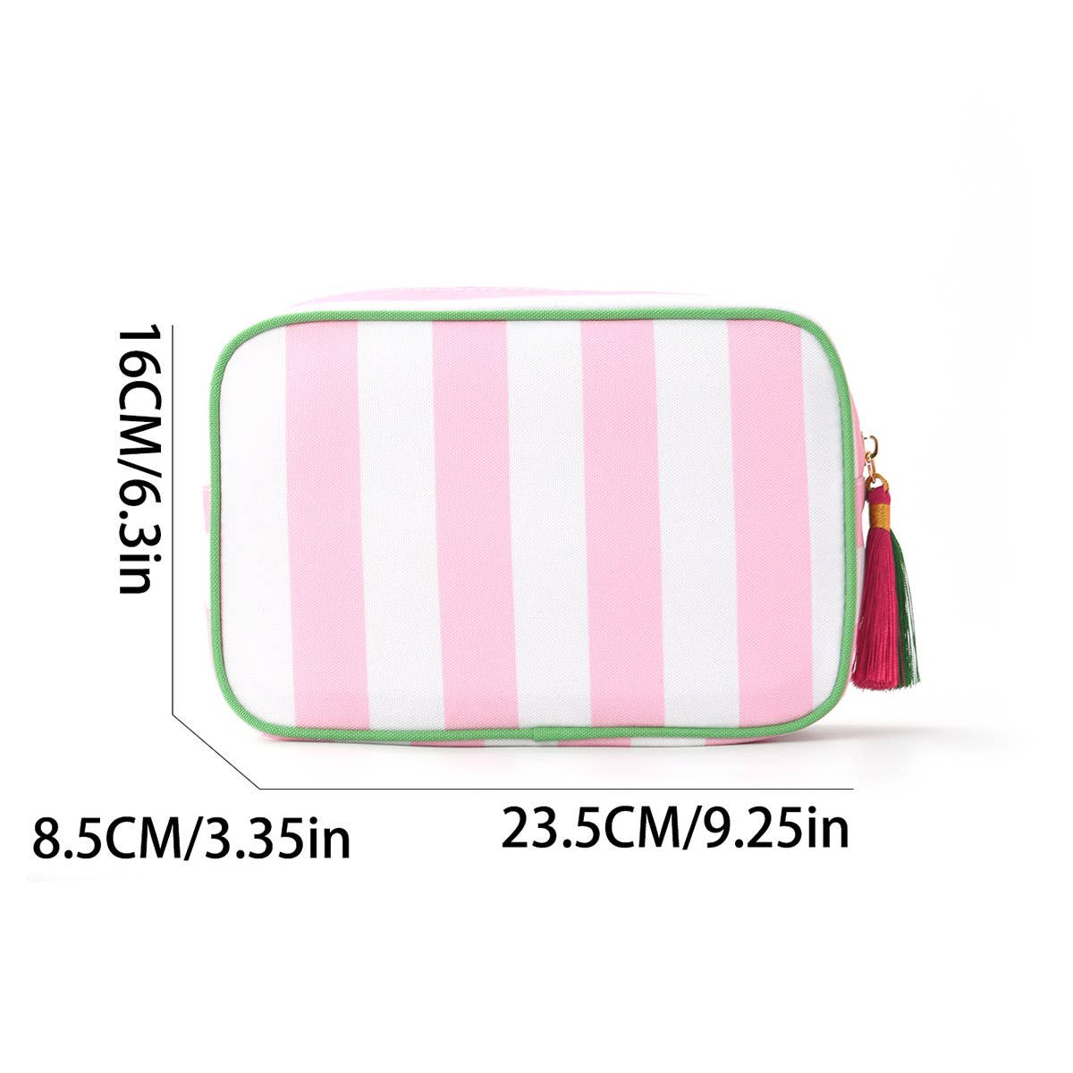 Large Canvas Zipper Pouch Makeup Bag Travel Cosmetic Bag