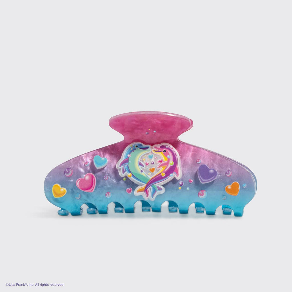 Lisa Frank x Kitsch Glitter Claw Clip in Dancing Dolphins™