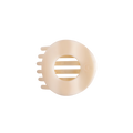 Almond Beige | Medium | Flat Circle Hair Clip