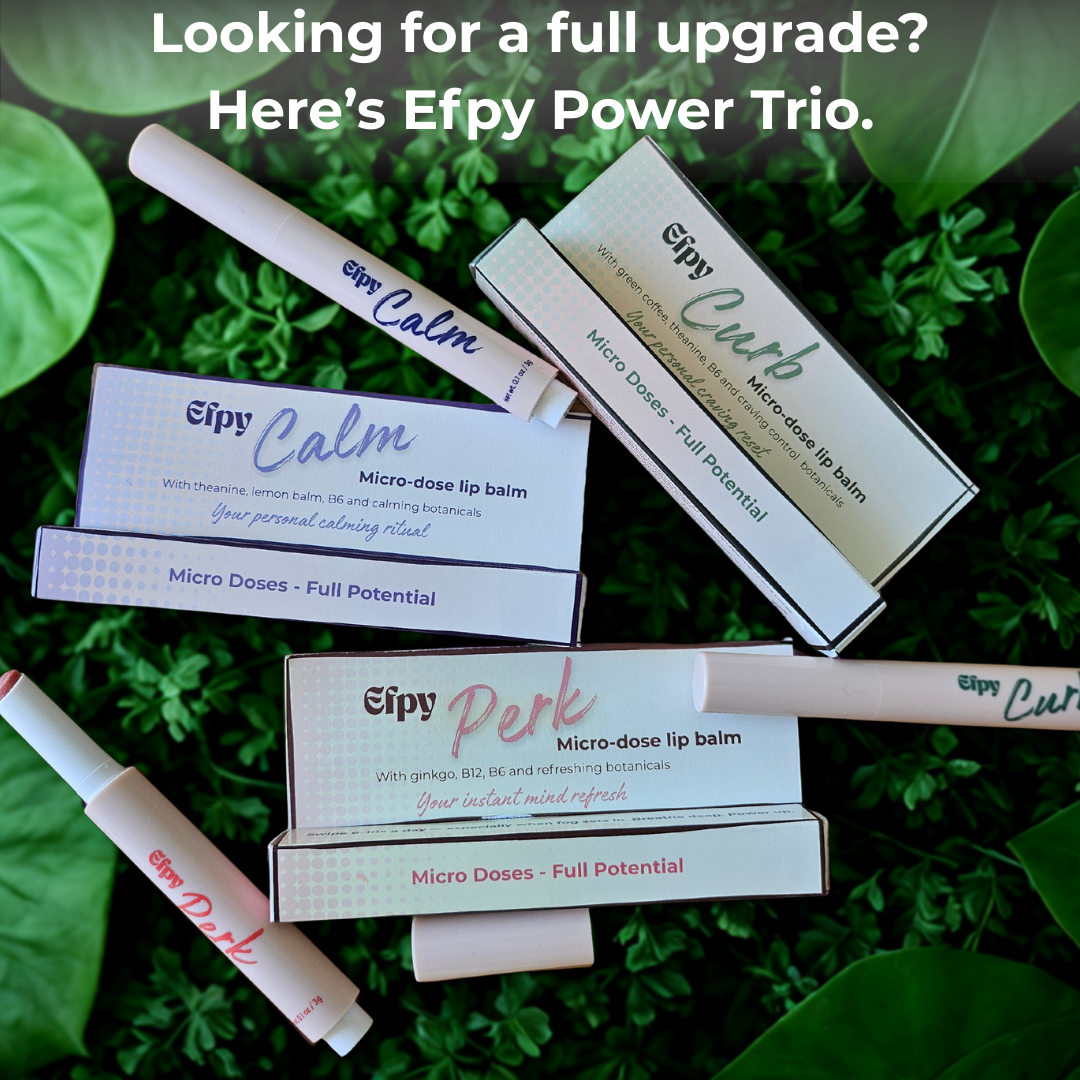 Efpy Perk micro-dose lip balm | Natural freshness & focus