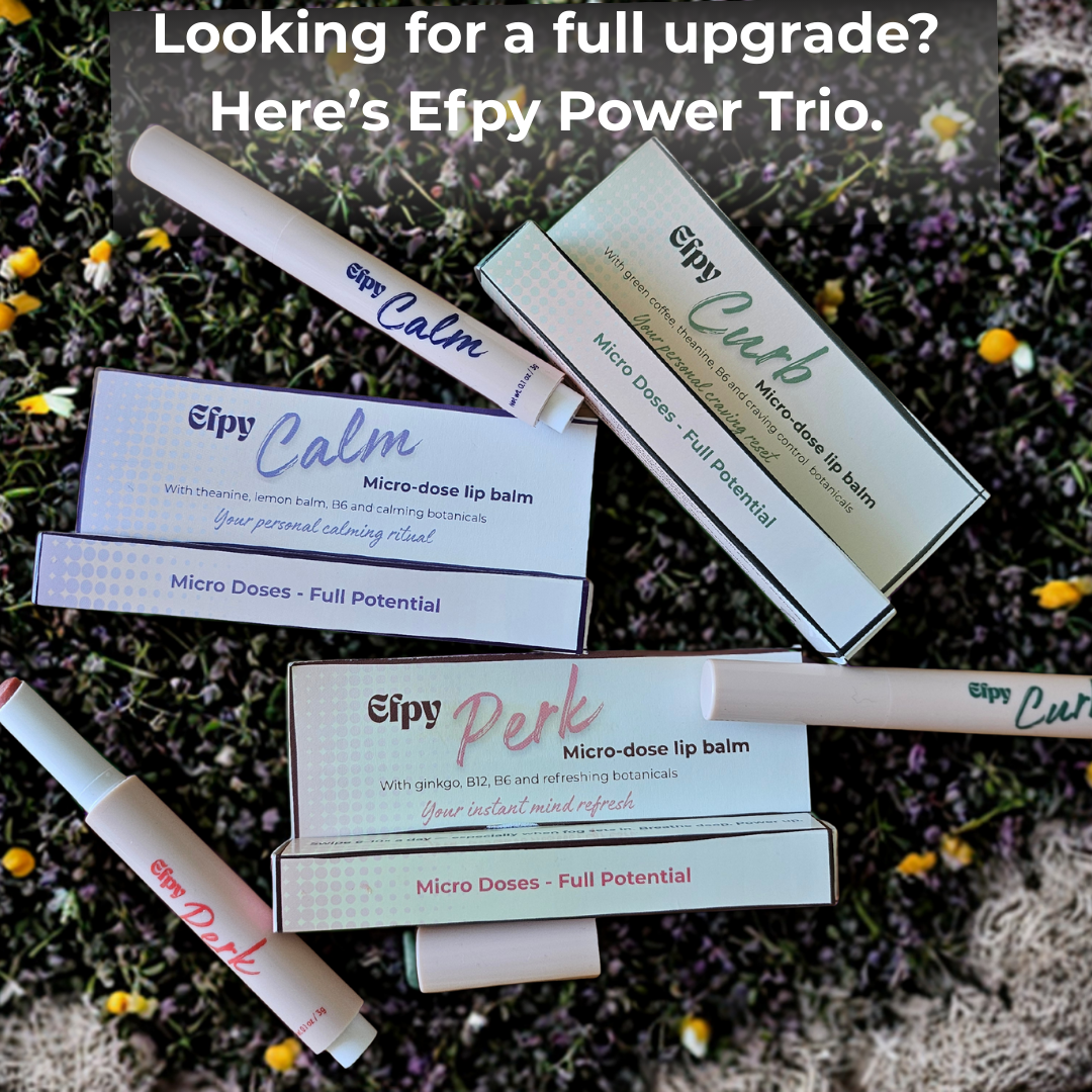 Efpy Calm micro-dose lip balm | Stress relief & relaxation