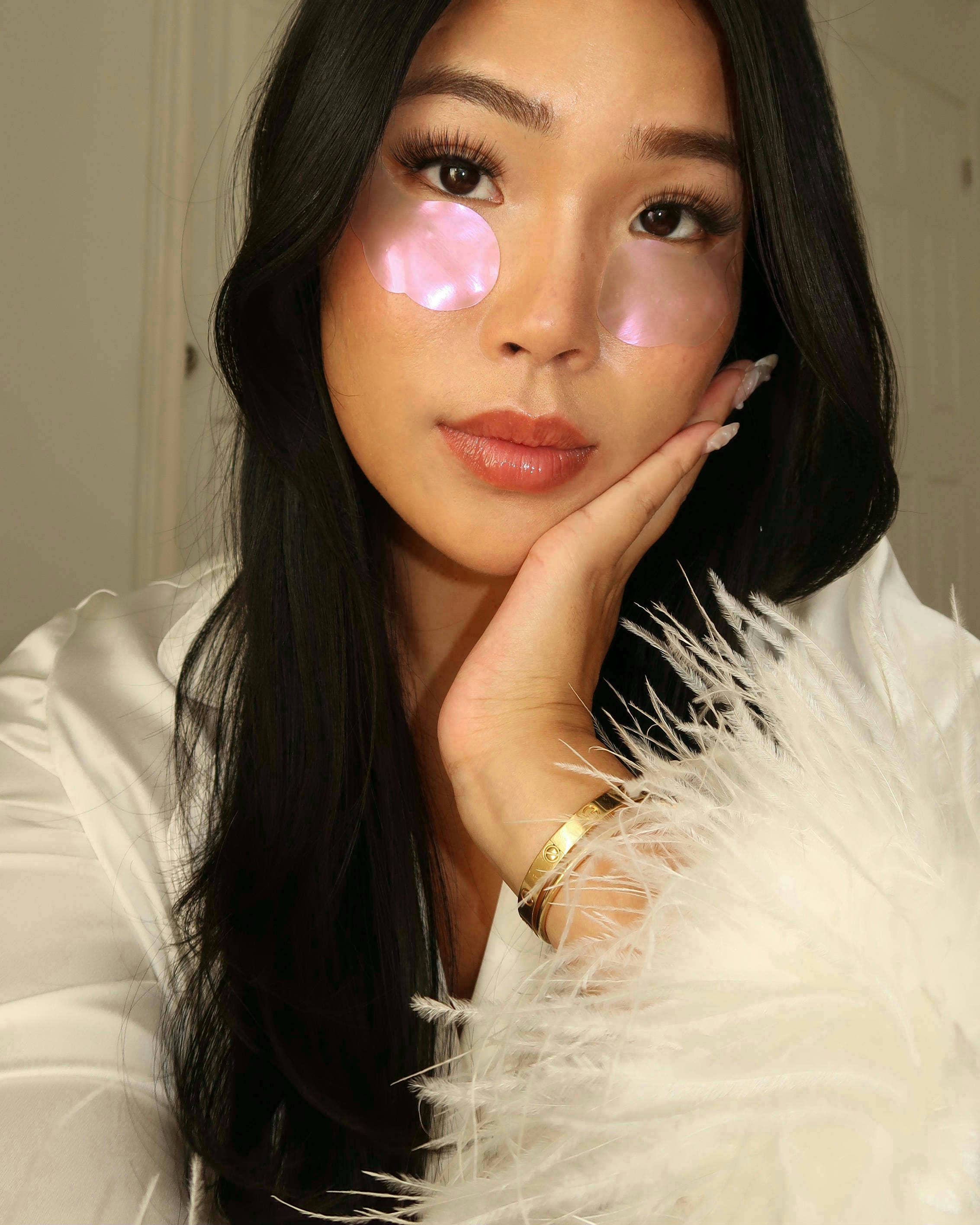 Hydrogel Seaweed-Based Undereye Masks - Calming Cherry