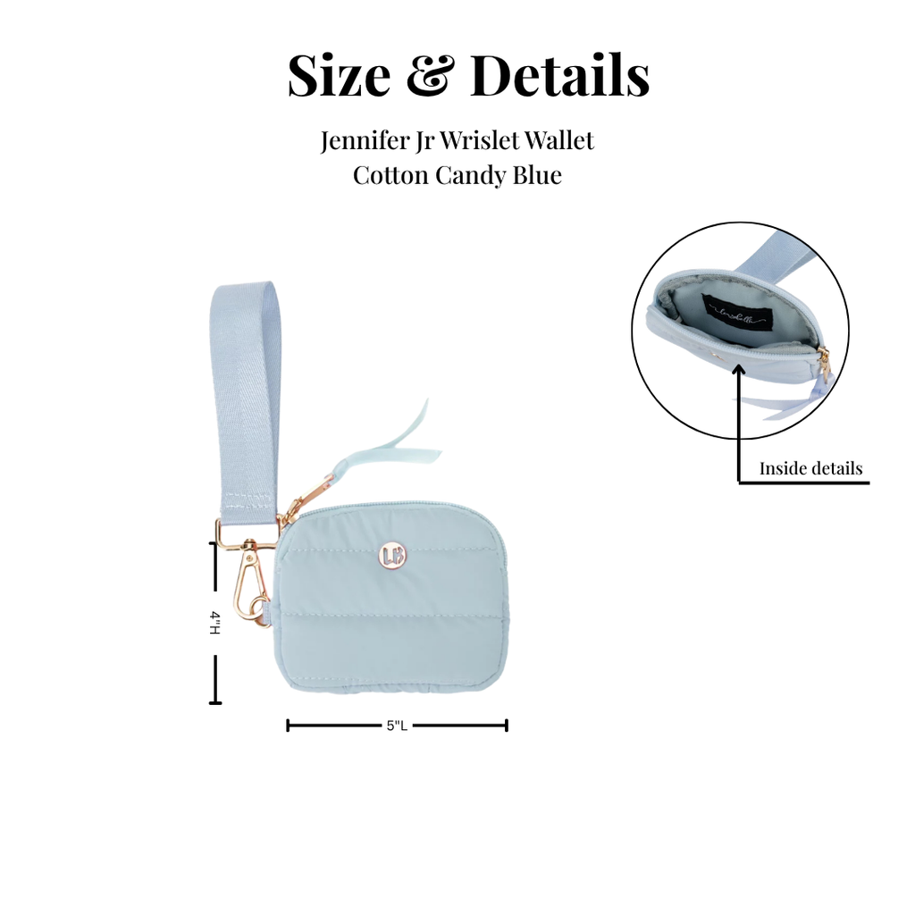 Keychain Wrislet Wallet Cotton Candy Blue