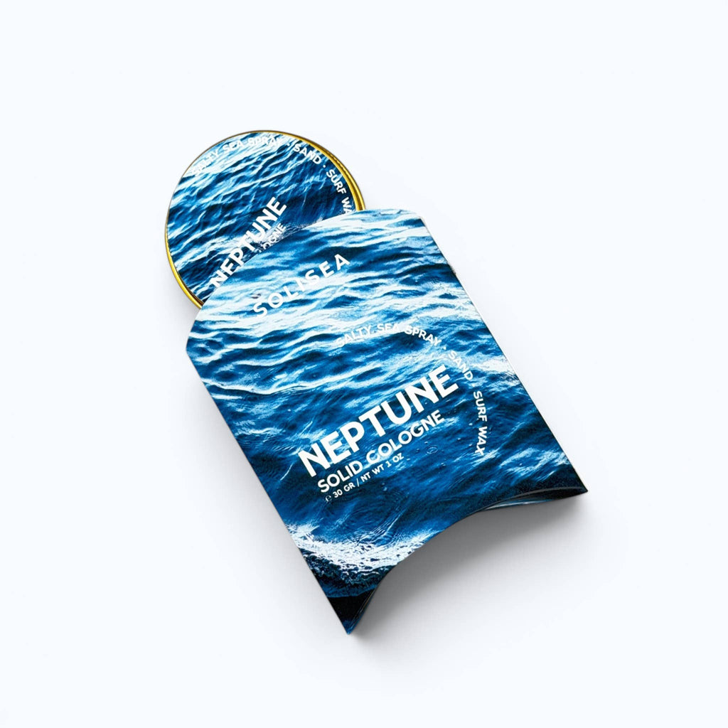 NEPTUNE Solid Cologne • Salty Sea Spray, Sand & Surf Wax