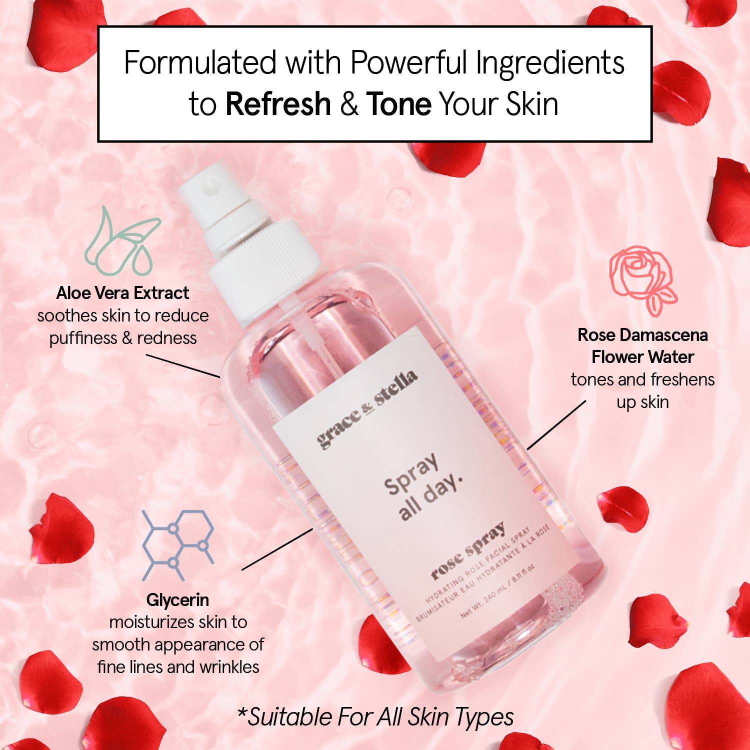 Rose Toner Spray (240 ml)