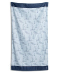 Set Sail Giant Beach Towel    Light Blue/Navy    40x70
