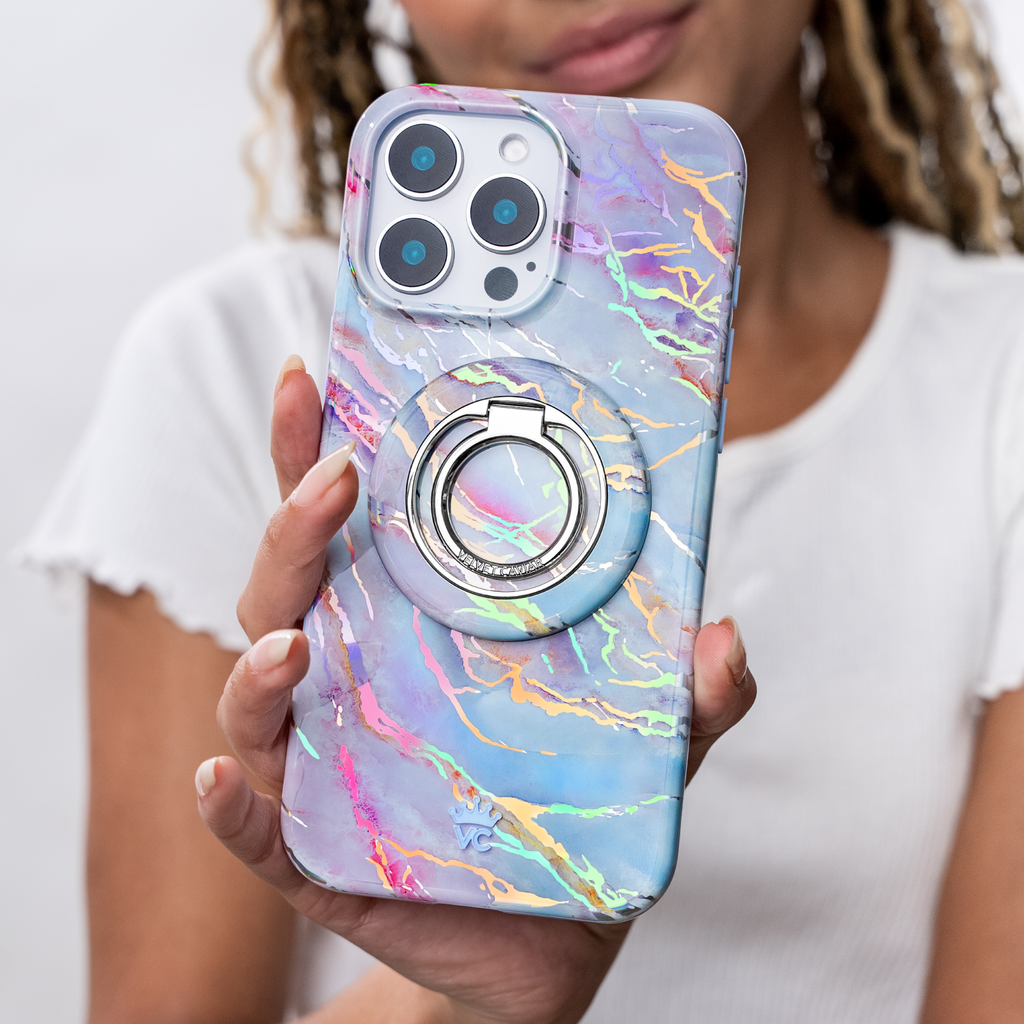 Magnetic Phone Ring & Stand - Holo Moonstone