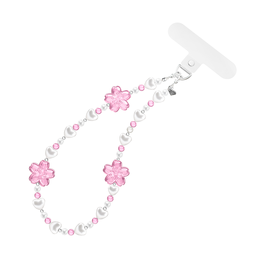 Phone Charm Wristlet- Cherry Blossom