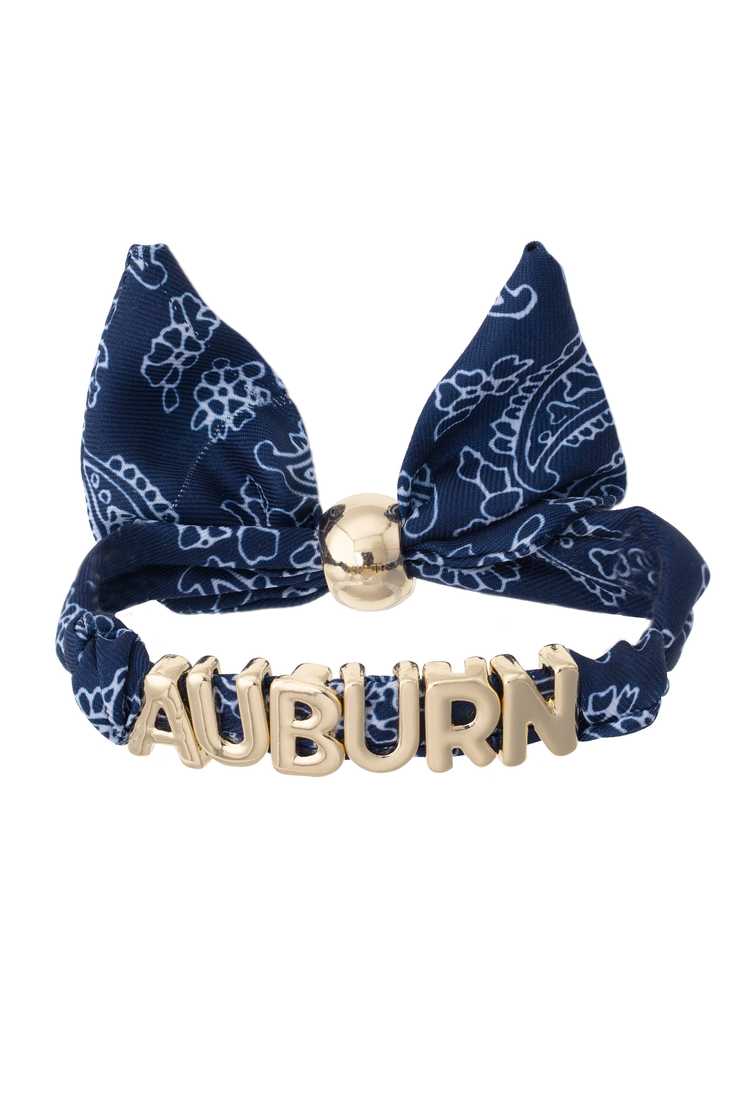 Auburn Tigers Bandana Slider Bracelet