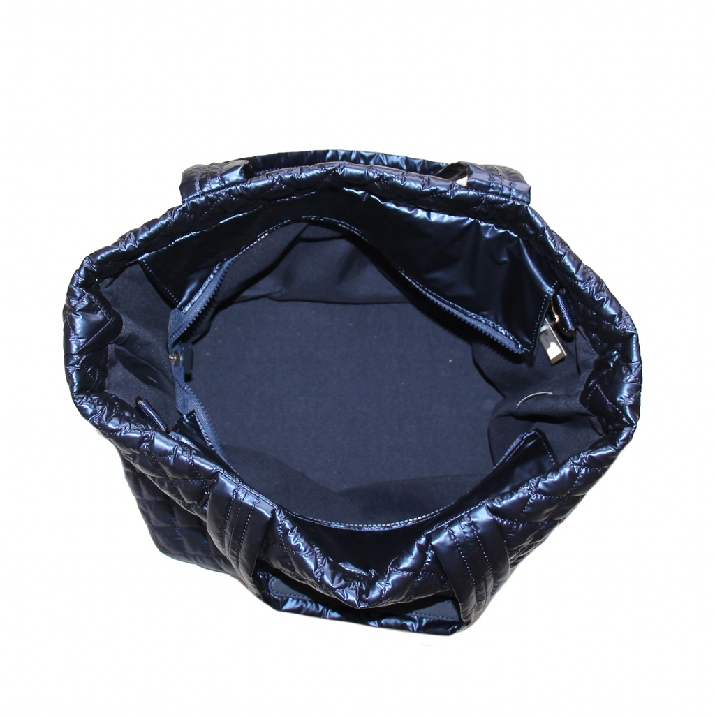 Diamond Tote Shoulder Bag Sapphire Navy