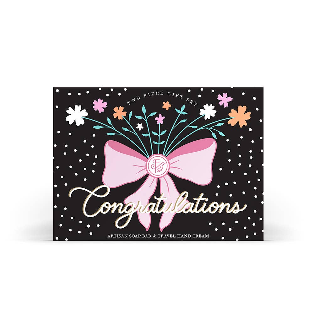 Congratulations 2 Pc Bath & Body Gift Set