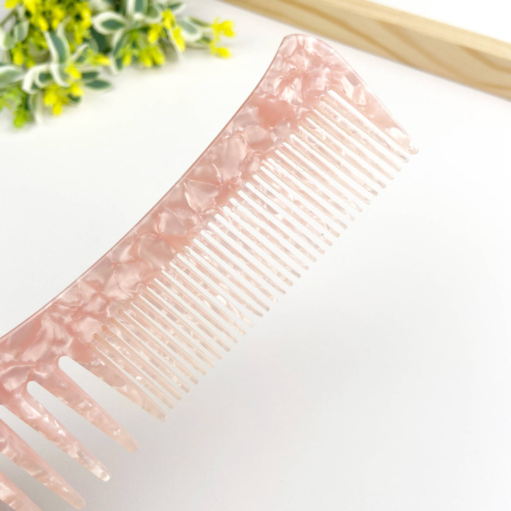 Acetate thickened dual-purpose comb hairdressing comb