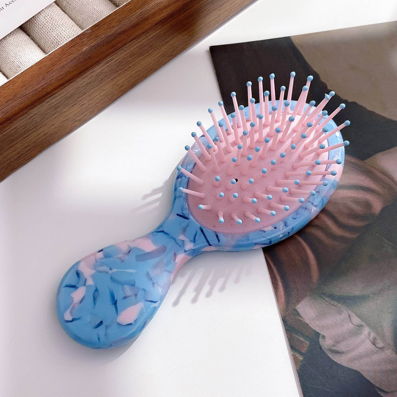 Pastel Acetate Small Air Cushion Massage Hair Brush