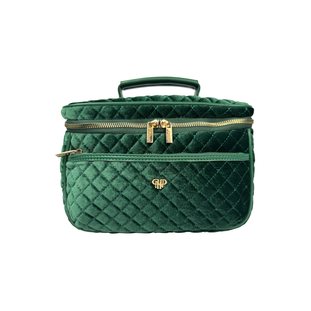 Classic Train Case - Emerald Velvet