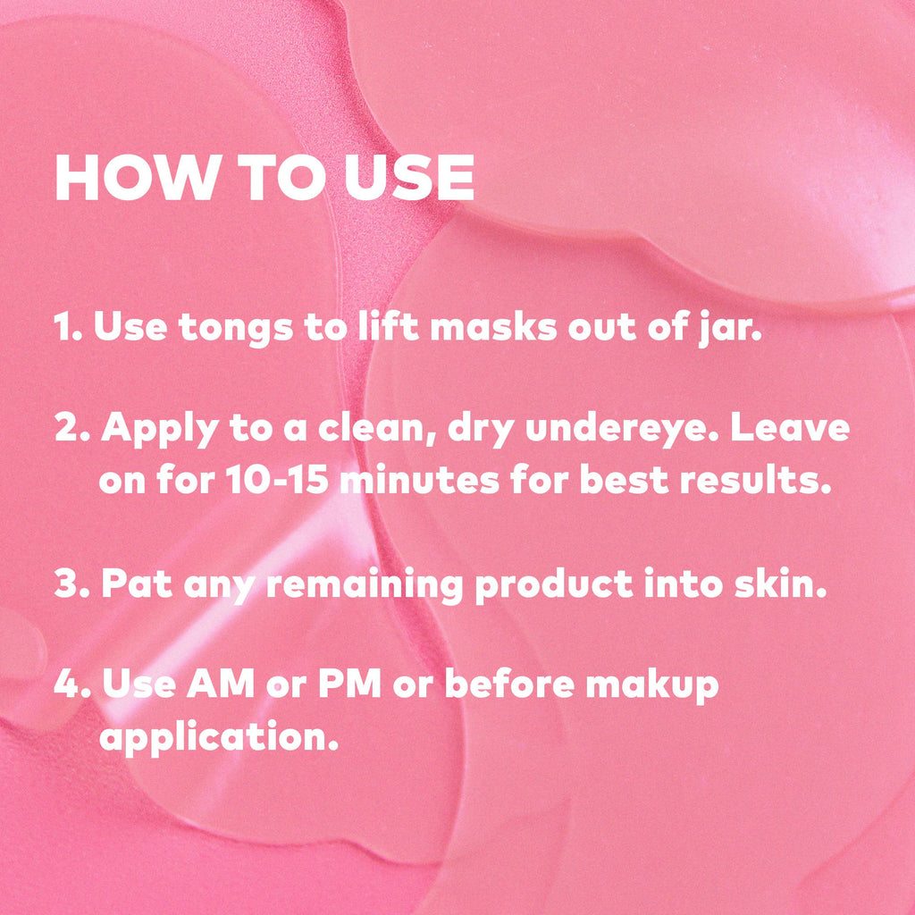 Hydrogel Seaweed-Based Undereye Masks - Calming Cherry