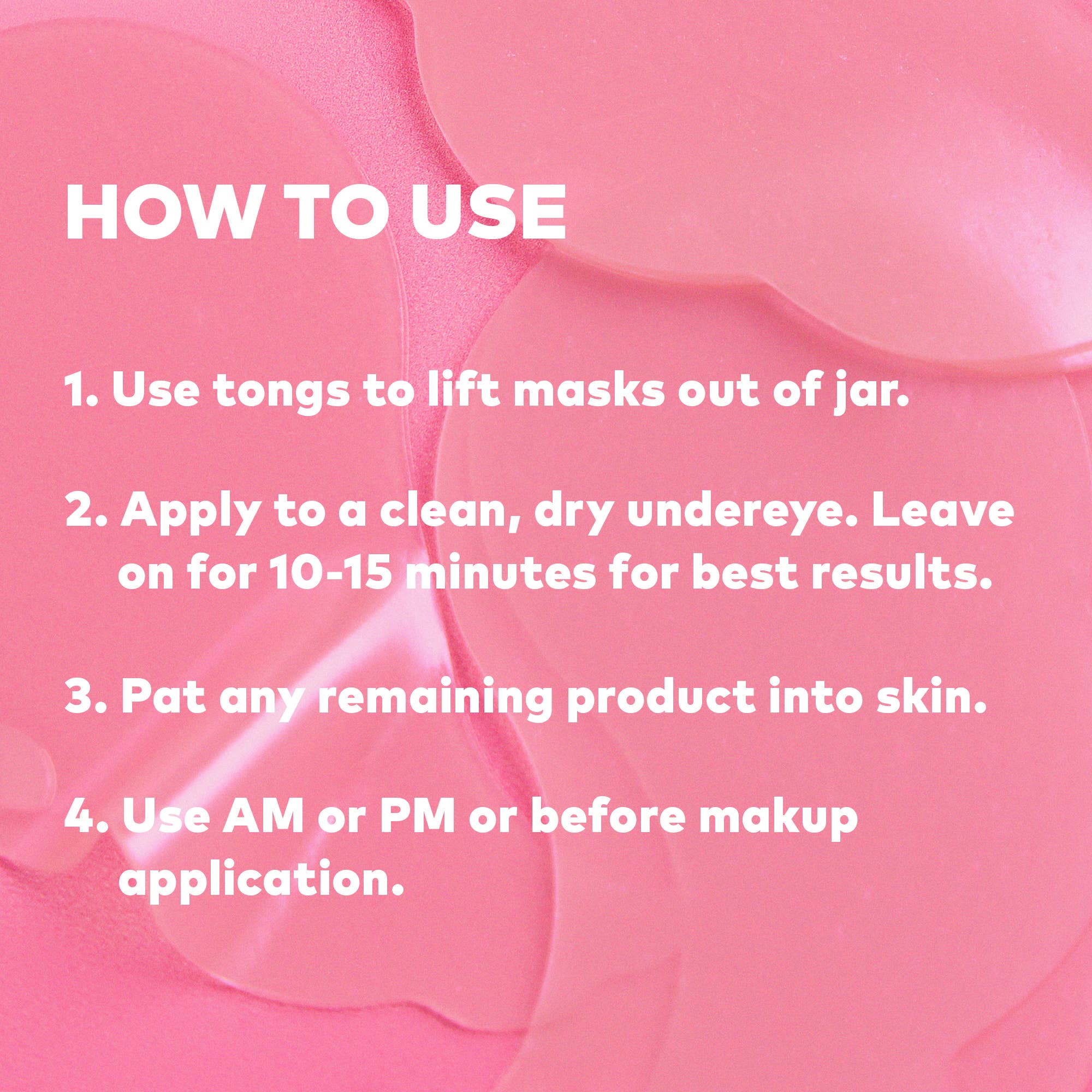 Hydrogel Seaweed-Based Undereye Masks - Calming Cherry