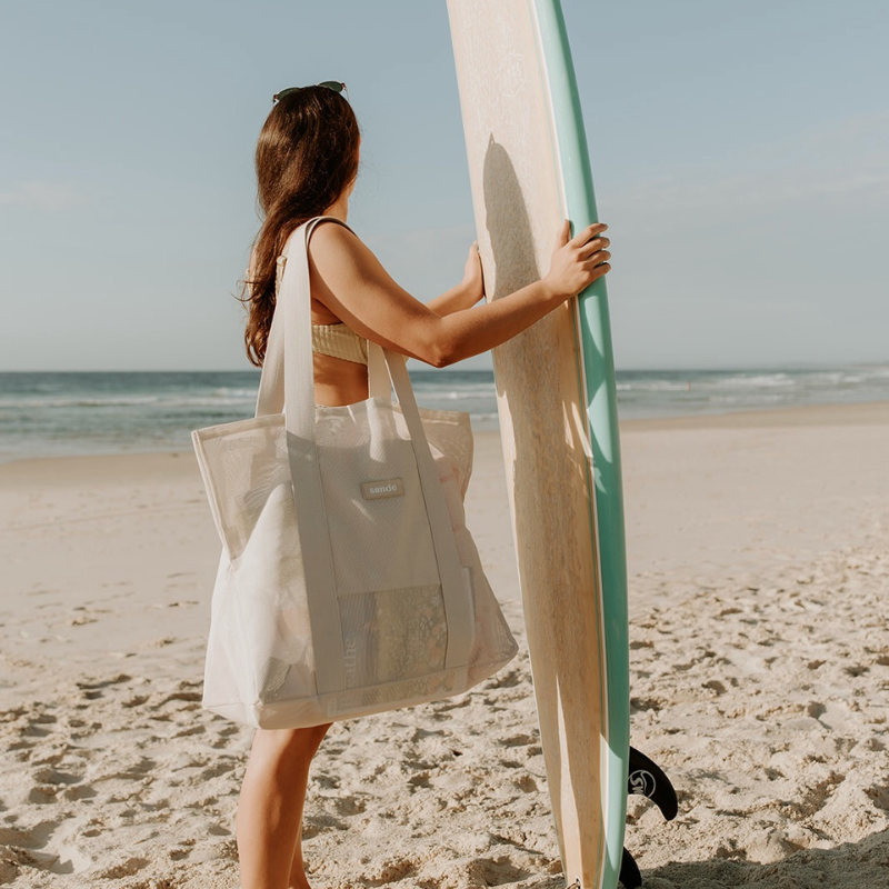 Beach Hauler™ - Mini Mesh Beach Bag – Sand
