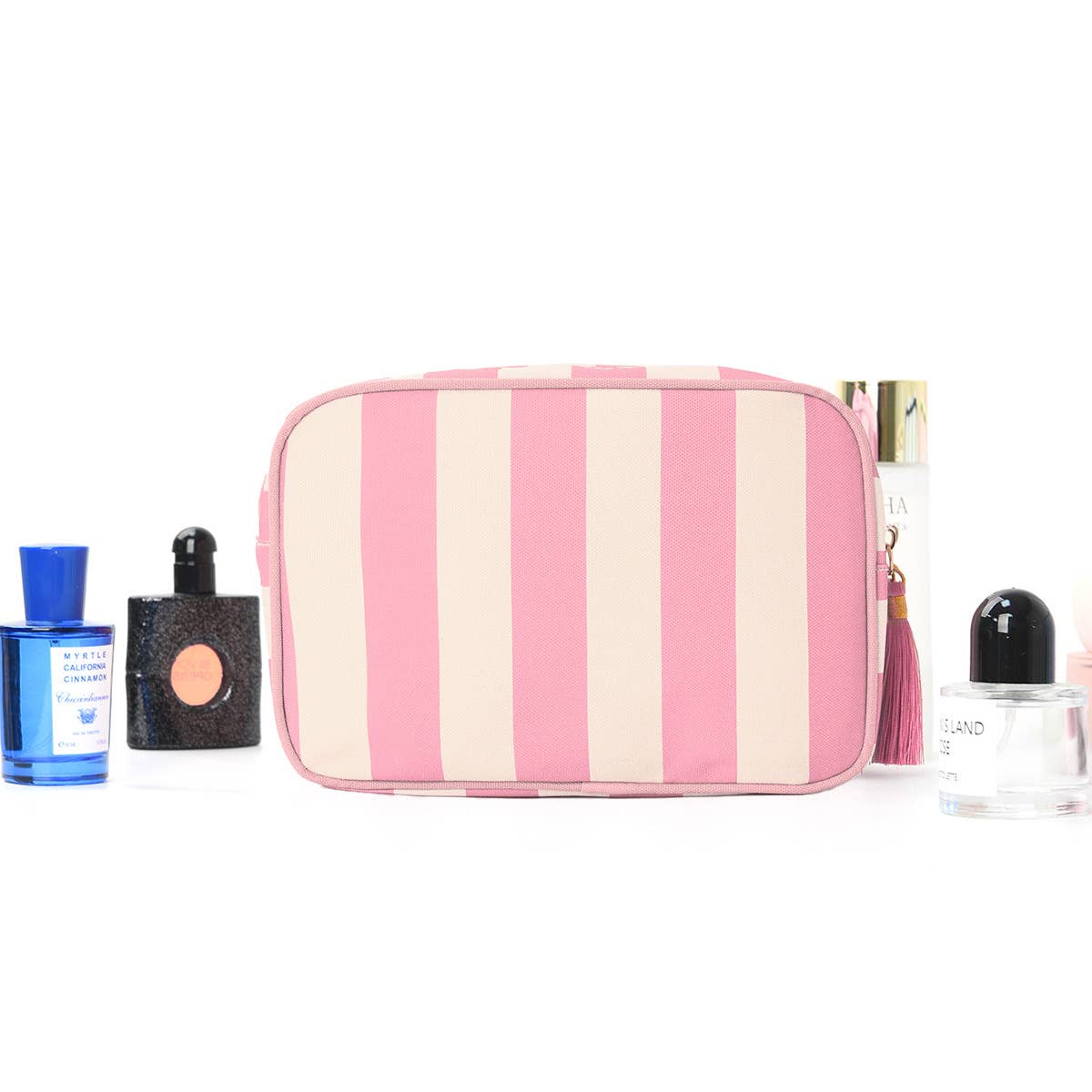 Large Canvas Zipper Pouch Makeup Bag Travel Cosmetic Bag