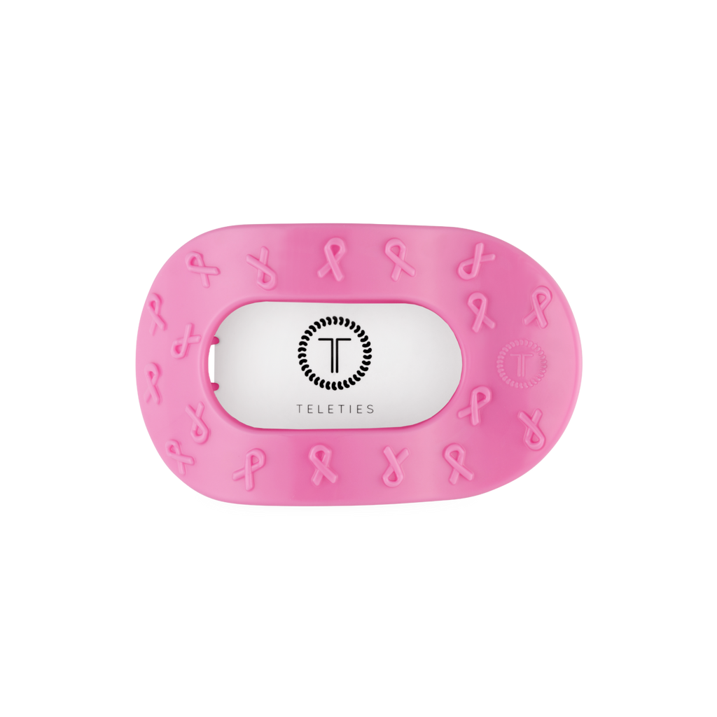 Pink Ribbon | Medium | Flat Round Clip