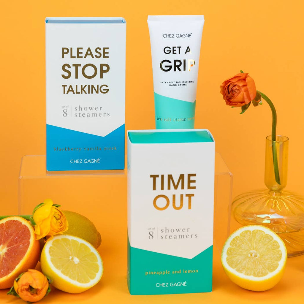 Please Stop Talking - Aromatherapy Shower Steamers - Blackberry Vanilla Musk - Set of 8