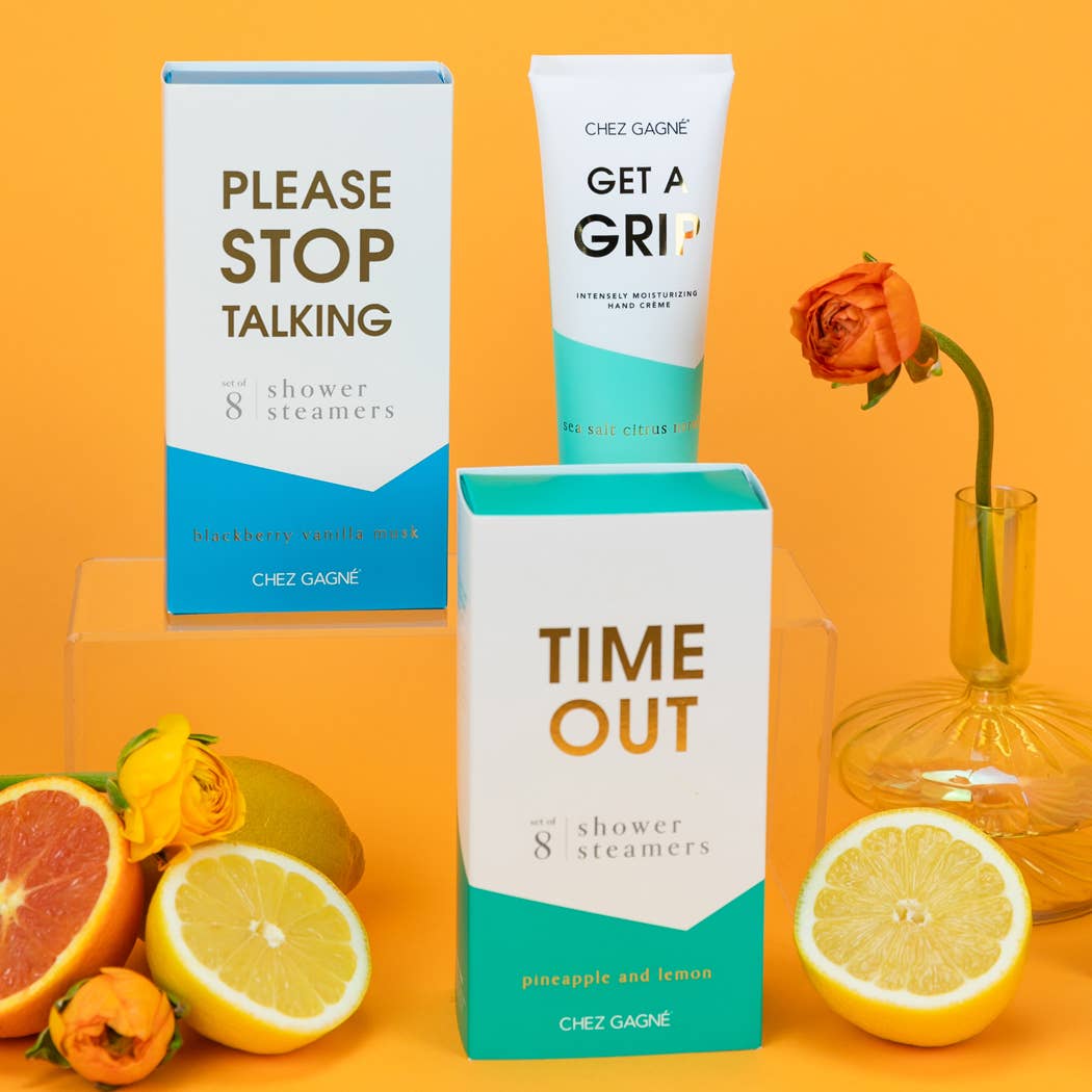 Please Stop Talking - Aromatherapy Shower Steamers - Blackberry Vanilla Musk - Set of 8
