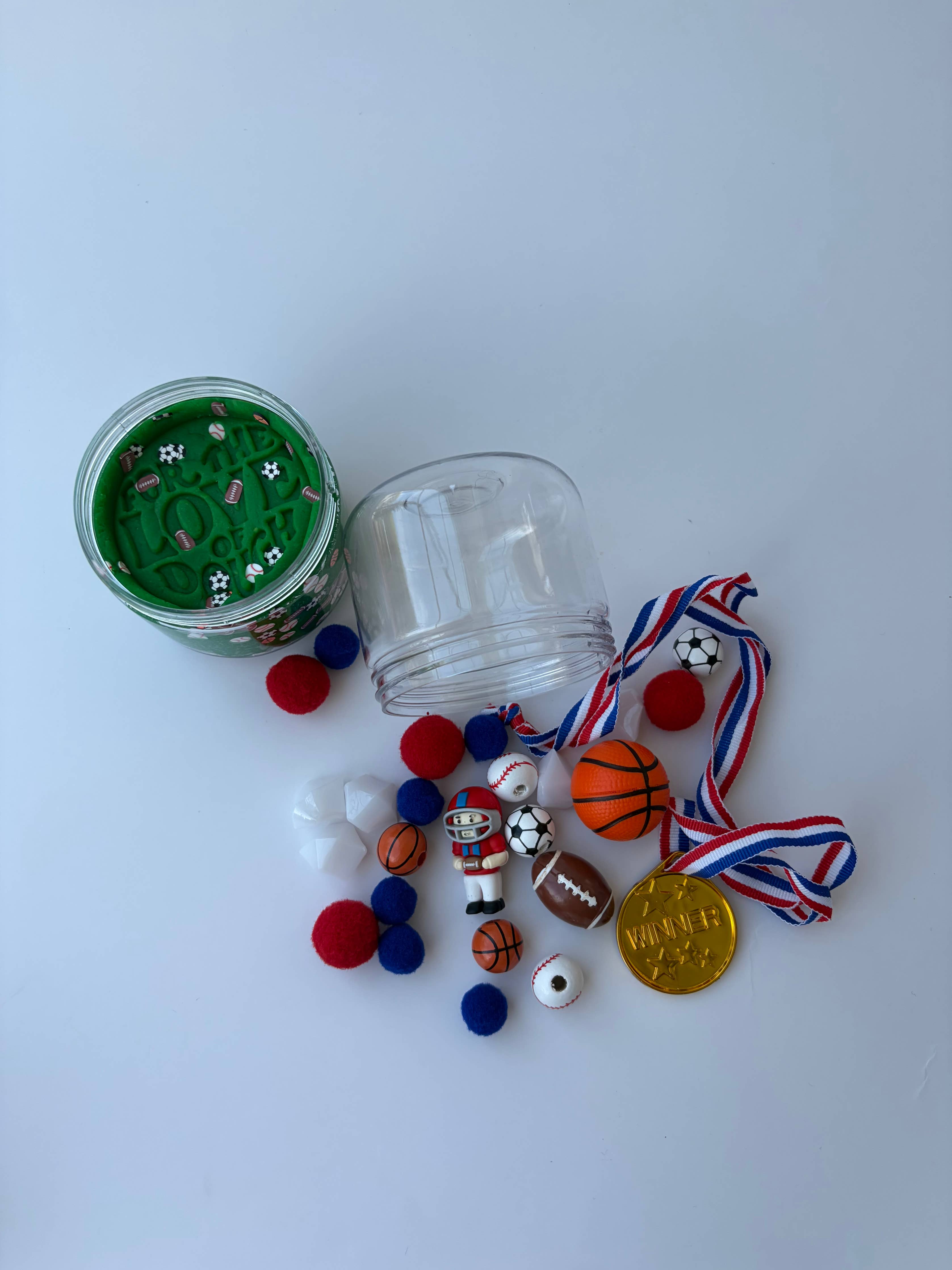 Sports Sensory Dough Double Jar