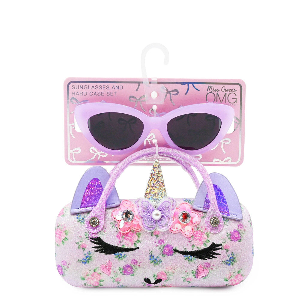 Gwen Butterfly Crown Floral Case and Sunglasses