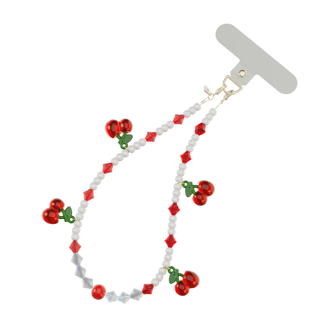 Phone Charm Wristlet - Mon Cheri Cherry