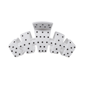 Classic White Polka Dot Party Medium Claw Clip