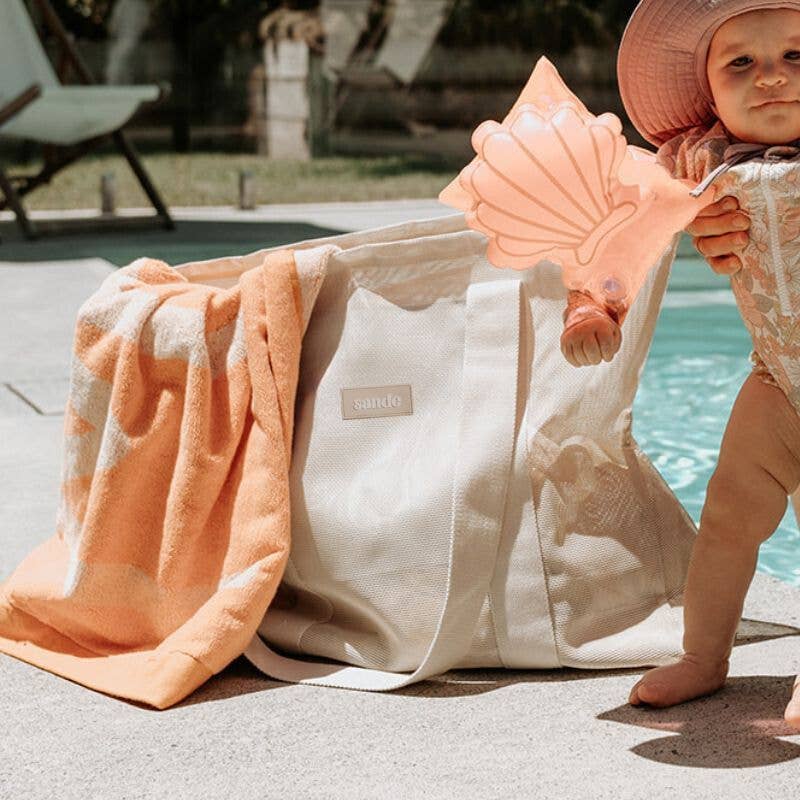 Beach Hauler™ - Mini Mesh Beach Bag – Sand