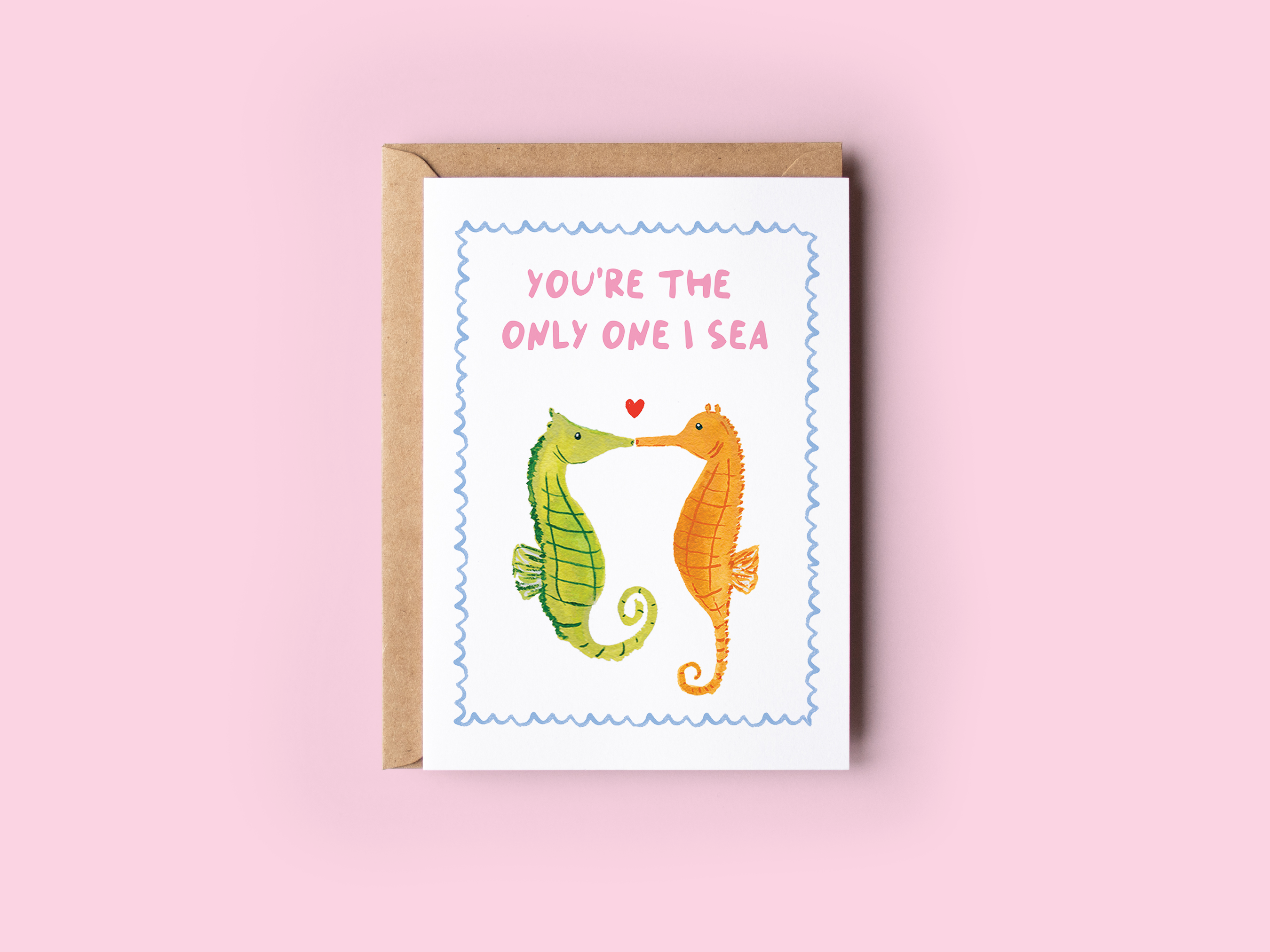 Only One I Sea Beach Coastal Romance Greeting Card