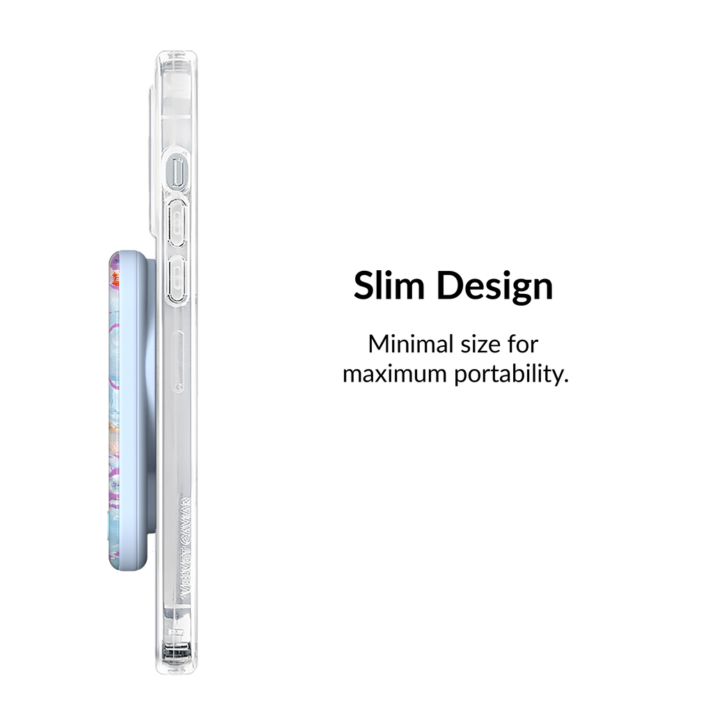 Wireless Phone Charger - Holo Moonstone Marble