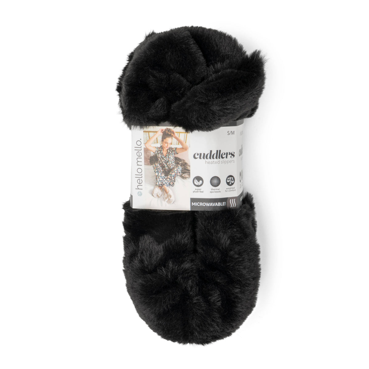 Hello Mello Cuddlers Heated Slippers Open Stock