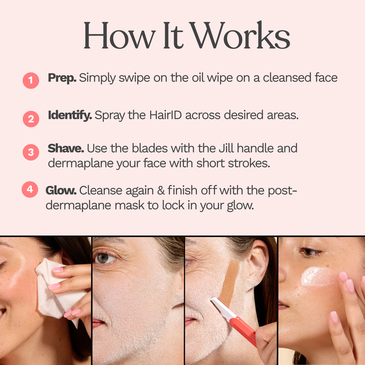 Jill Hair Identifying Spray Dermaplaning
