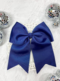 6" Navy Blue Bow | Pony-O