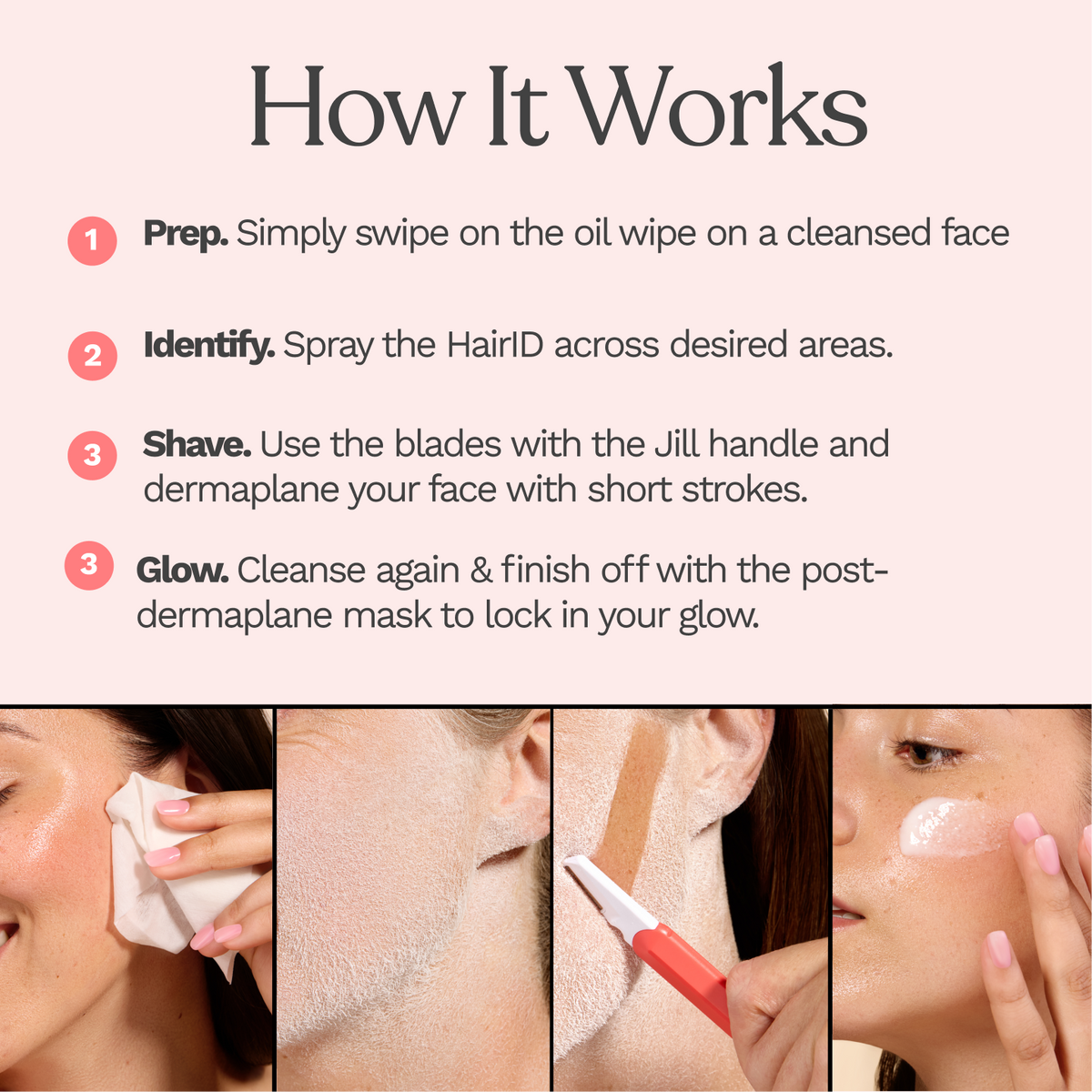 Jill Pro Dermaplaning Kit w/ Hair Identifier Spray