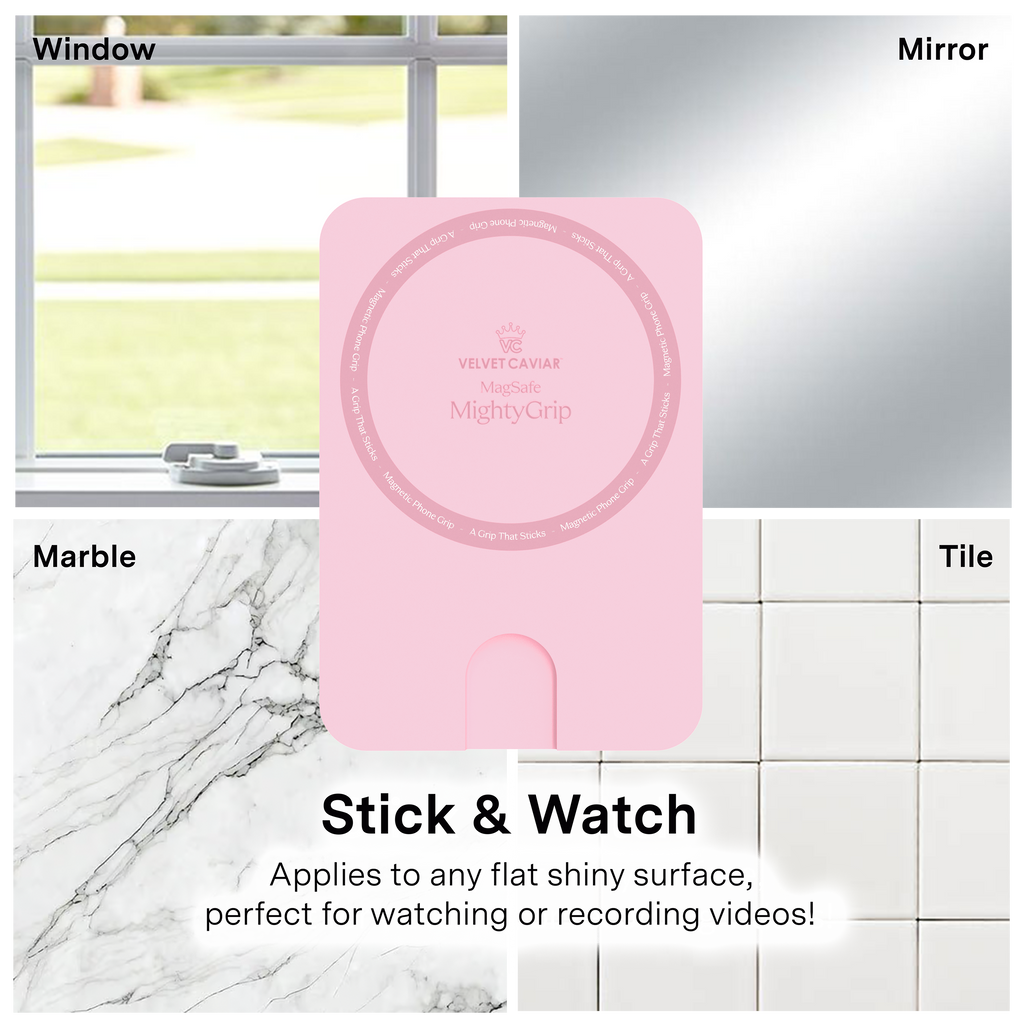 Magnetic Suction Phone Mount- Strawberry Milk