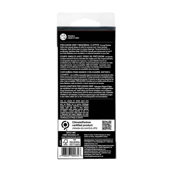 Tweezerman Precision Grip Fingernail Clipper