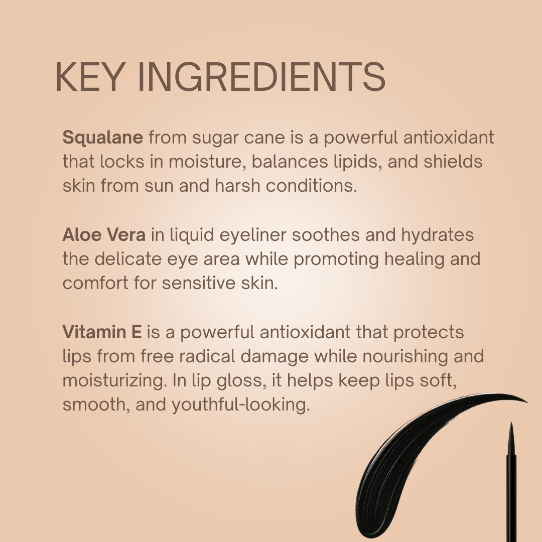 Liquid Eyeliner – Smudge-Proof Black with Organic Ingredient