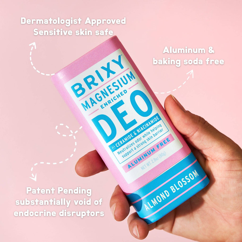 Magnesium Enriched Deodorant | Aluminum Free | Almond