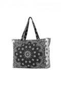 Bandana Print Canvas Tote