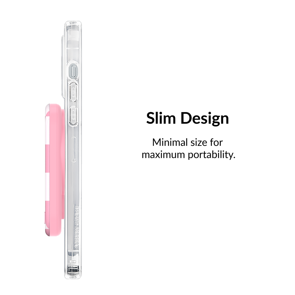 Wireless Phone Charger - Pink Vibe Checkered