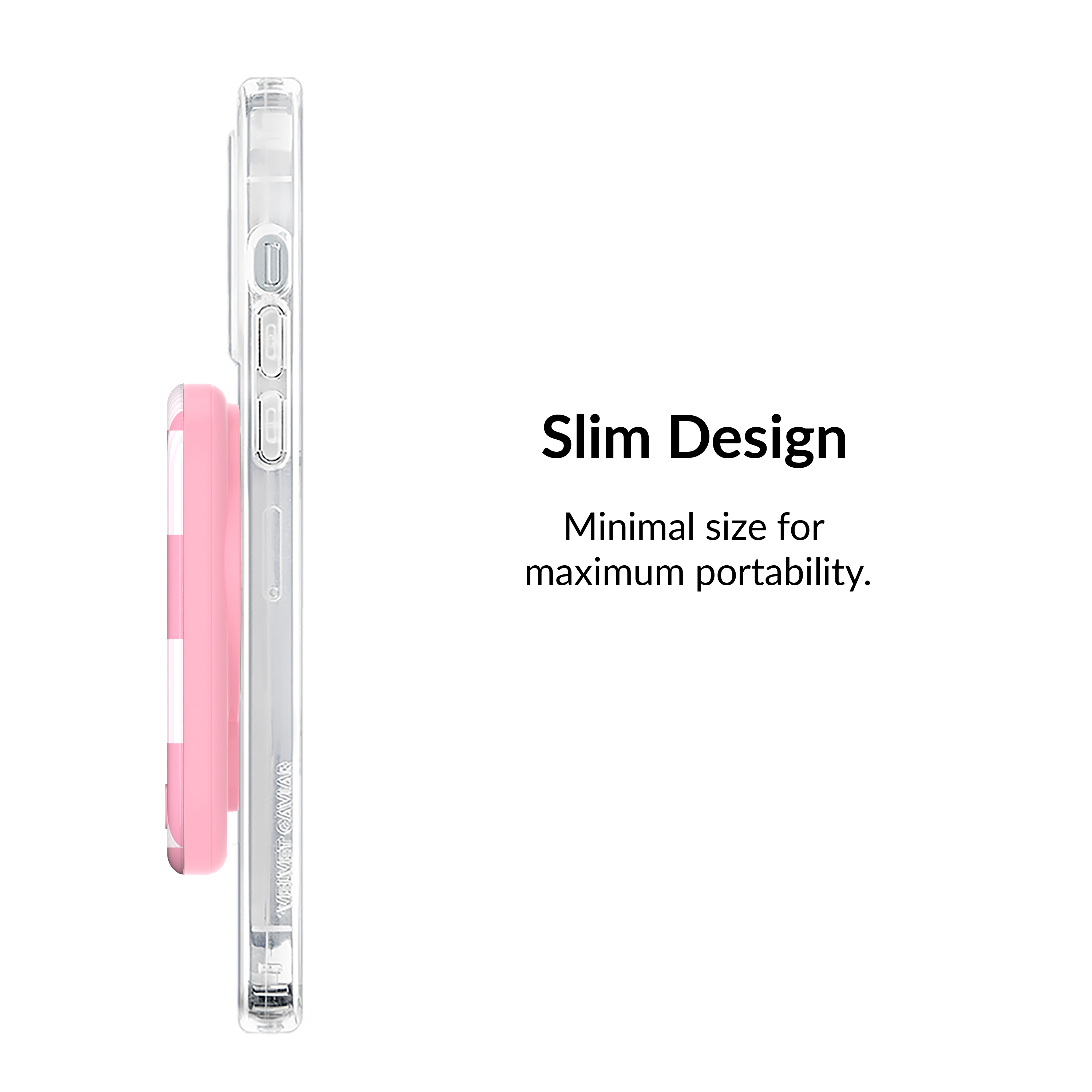 Wireless Phone Charger - Pink Vibe Checkered