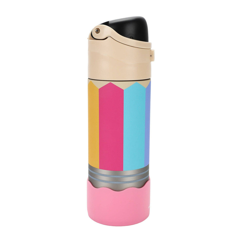 Write On! Pencil Shaped Stainless Steel Water Bottle (24 Oz)