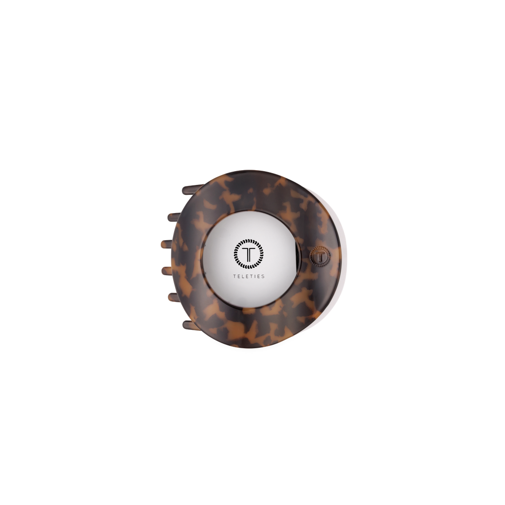 Tortoise | Small | Flat Circle Hair Clip