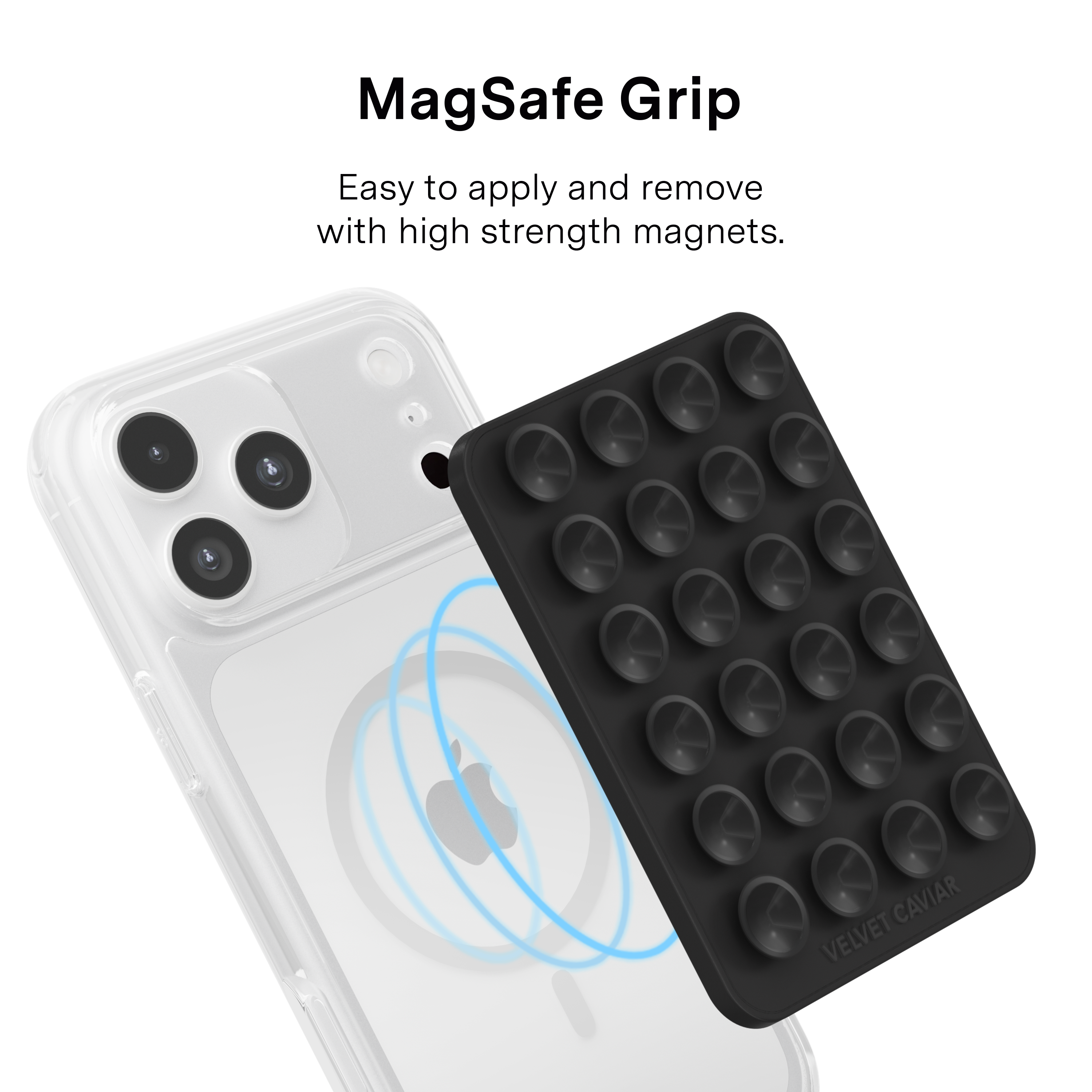 Magnetic Suction Phone Mount- Black