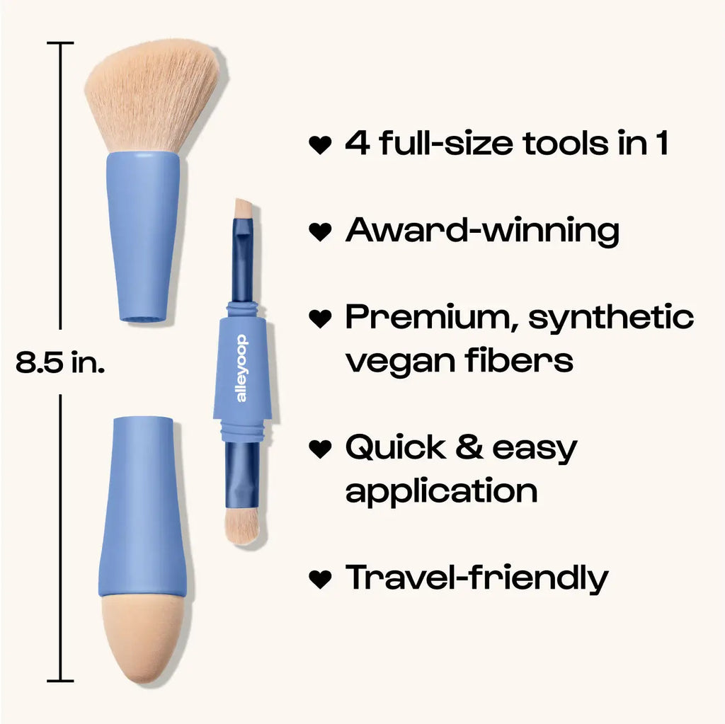 Alleyoop 4-in-1 Makeup Brushes | Beauty Tools | Brush