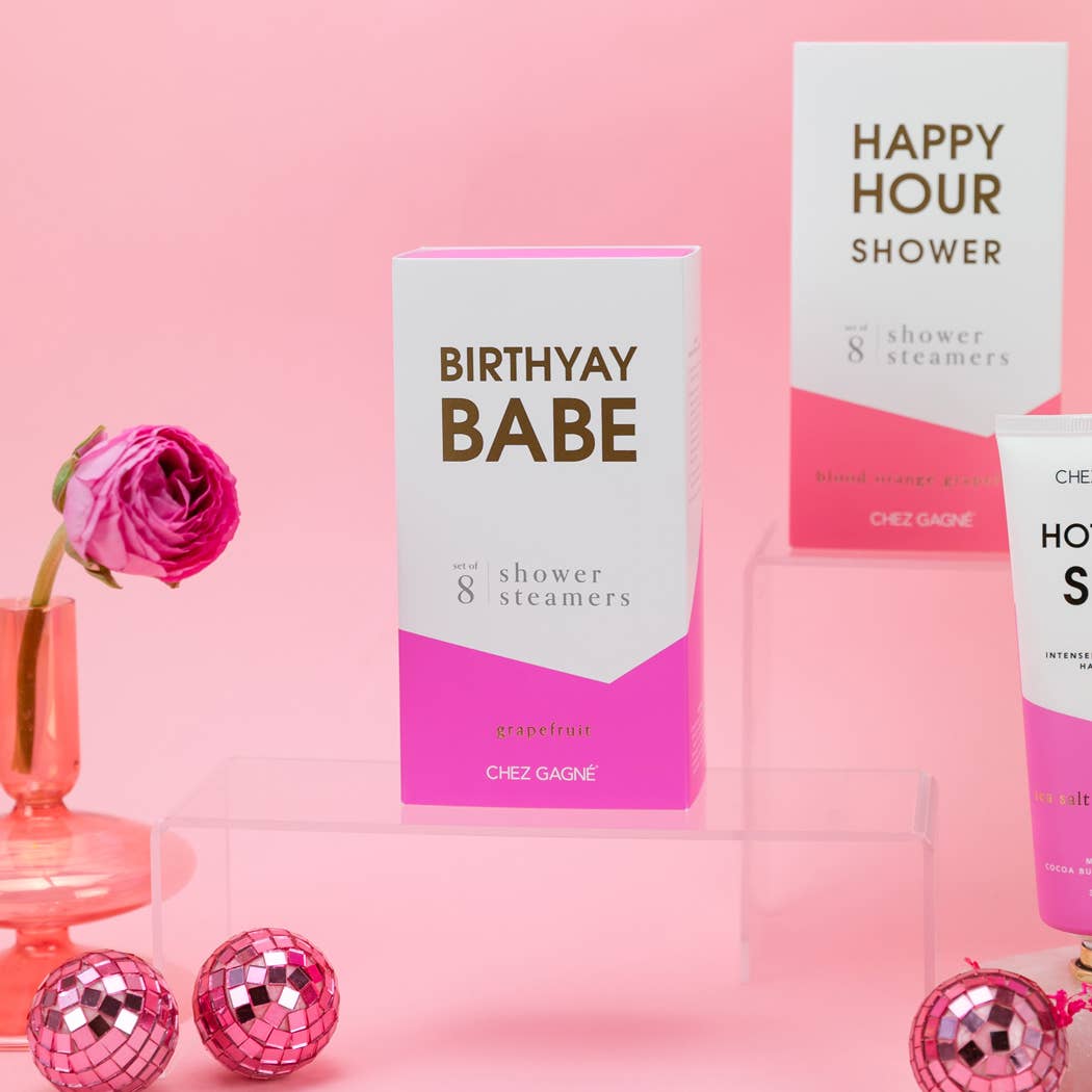 Birthyay Babe - Birthday Shower Steamers - Grapefruit - Set of 8