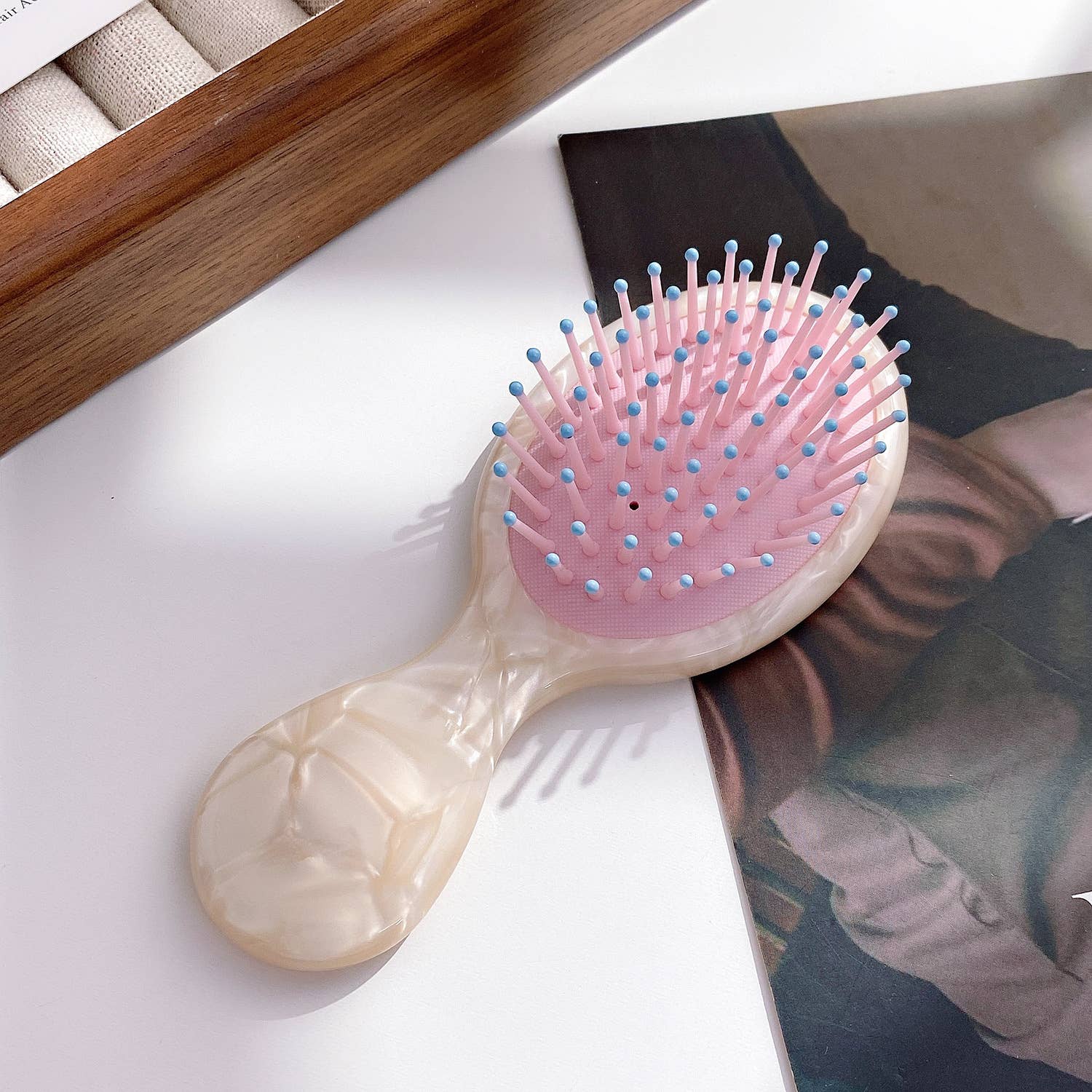 Pastel Acetate Small Air Cushion Massage Hair Brush