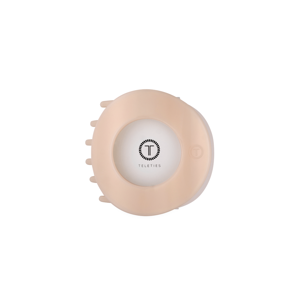 Almond Beige | Medium | Flat Circle Hair Clip